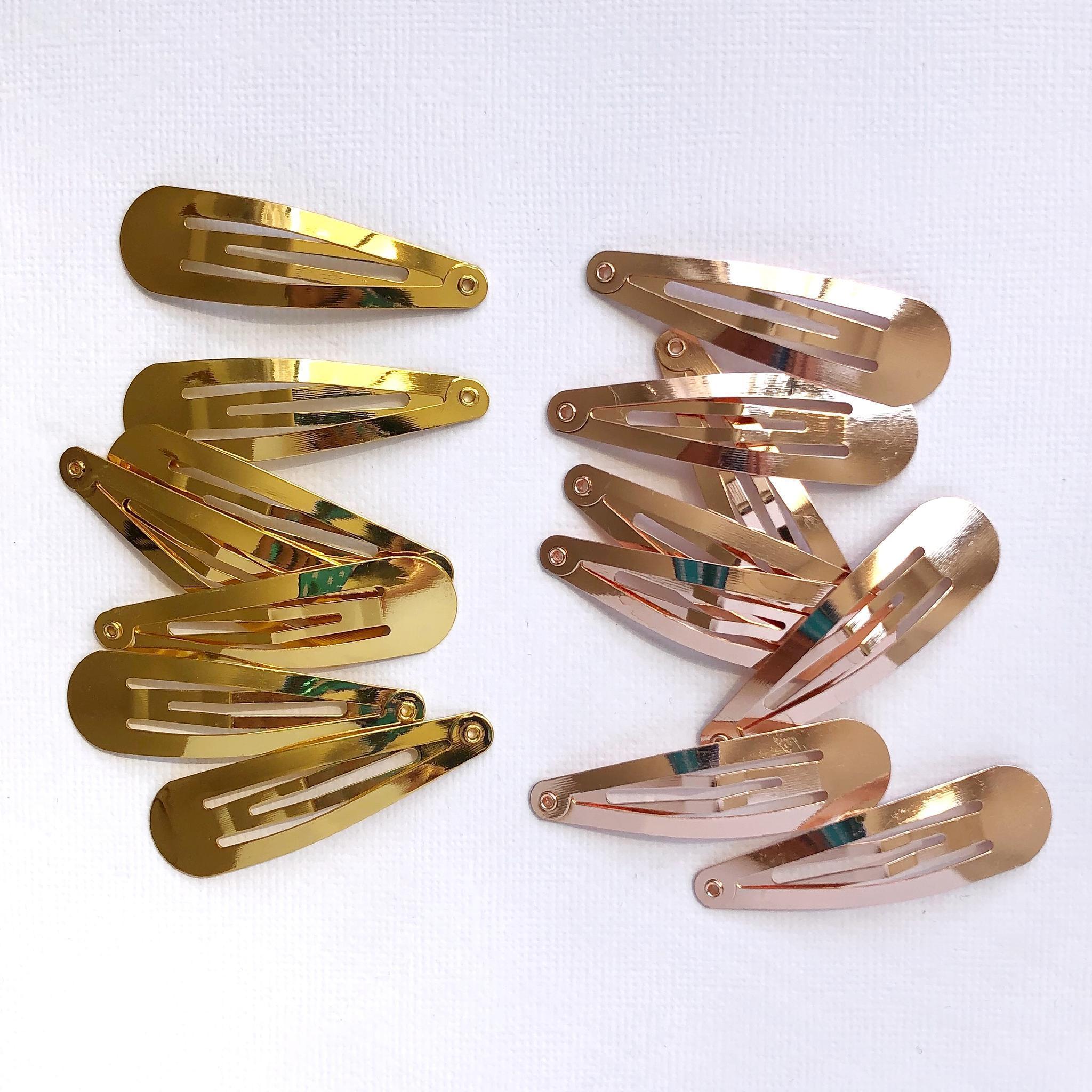 48mm Rose Gold Snap Hair Clips — Love Safiya Craft Supplies