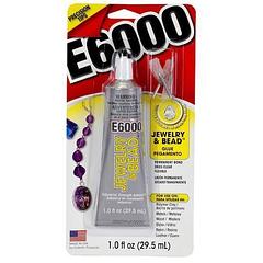 E6000 Jewellery & Bead + Nozzle Tips - 40.2g 1oz Clear