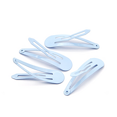 50mm Baby Blue Snap Hair Clips