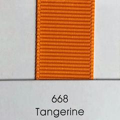 10mm Tangerine Grosgrain Ribbon