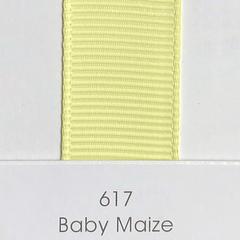 10mm Baby Maize Grosgrain Ribbon