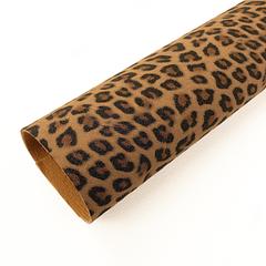 Suede Brown Leopard Animal Sheet