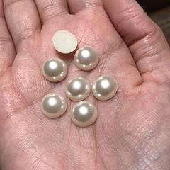 10mm Pearl Flatback Bead