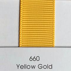 10mm Yellow Gold Grosgrain Ribbon