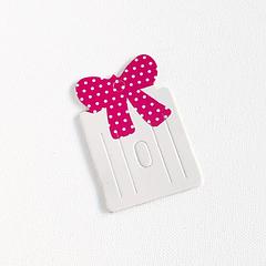 Pink Bow Hanging Hair Clips Display Cards