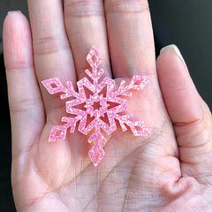 Taffy Pink Snowflake x5