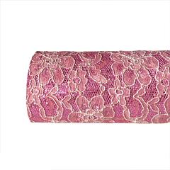 Hot Pink Metallic Lace Glitter Sheet
