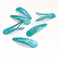 50mm Turquoise Snap Hair Clips