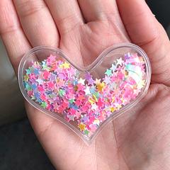 Pastel Rainbow Hearts Plastic Shakers