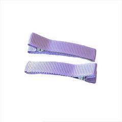 10x 47mm Lined Double Prong Alligator Clips - Light Orchid