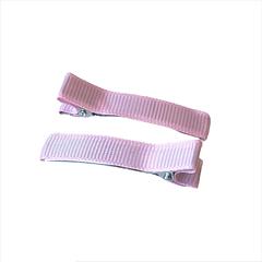 10x 47mm Lined Double Prong Alligator Clips - Pink