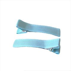 10x 47mm Lined Double Prong Alligator Clips - Light Blue