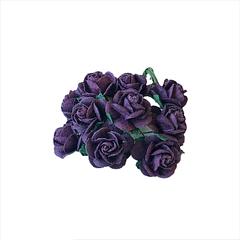 Aubergine Mulberry Paper Flowers Open Roses