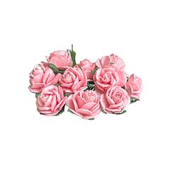 Baby Pink Mulberry Paper Flowers Open Roses