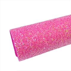 Hot Pink Rainbow Sprinkles Chunky Glitter Sheet
