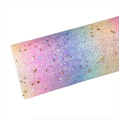 Paste Rainbow with Confetti Stars Fine Glitter Sheet