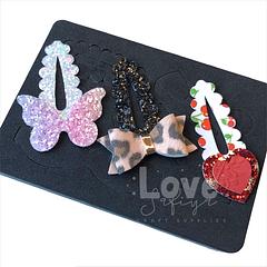 Amy Scallop Three Styles Snap Clip Die