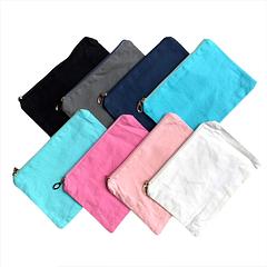 Cotton Canvas  Cosmetic Pouch