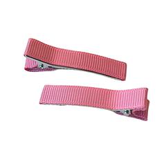10x 47mm Lined Double Prong Alligator Clips - Dusty Pink