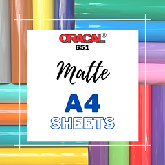 ORACAL 651 MATTE - A4 Sheets
