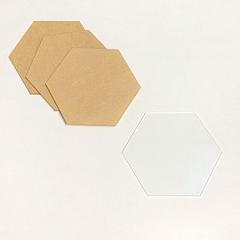 10cm Clear Acrylic Hexagon