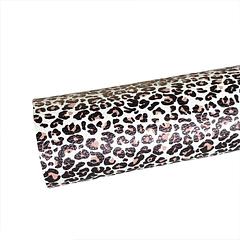 Leopard Print Litchi Faux Leather