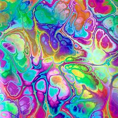 Neon Bright Alcohol Ink Patterned Vinyl
